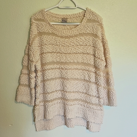 Como Vintage Sz.L Boho Sweater Hi Low - Picture 1 of 4